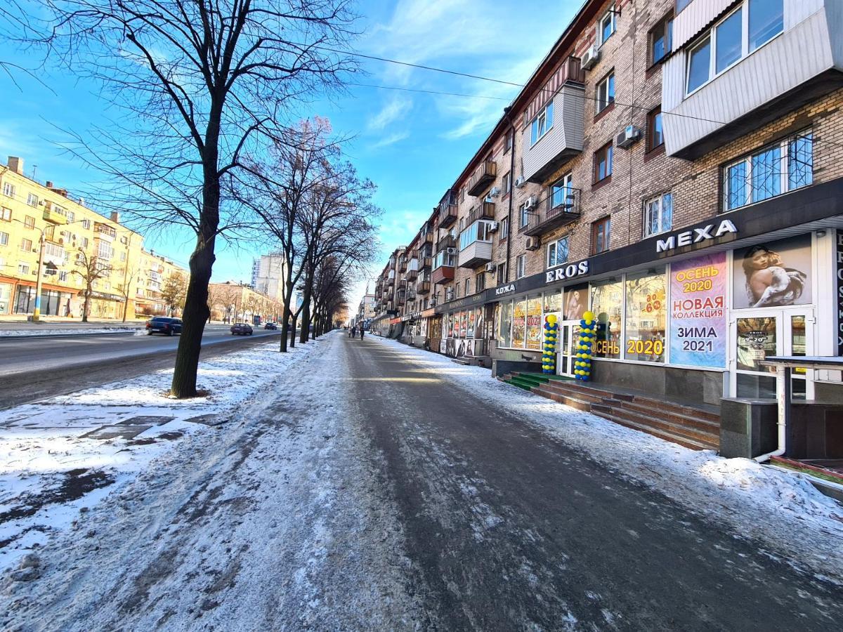 Zaporizhia 1-Room View Apartment Near Inturist On Sobornyi Avenue 143, By Grandhome المظهر الخارجي الصورة